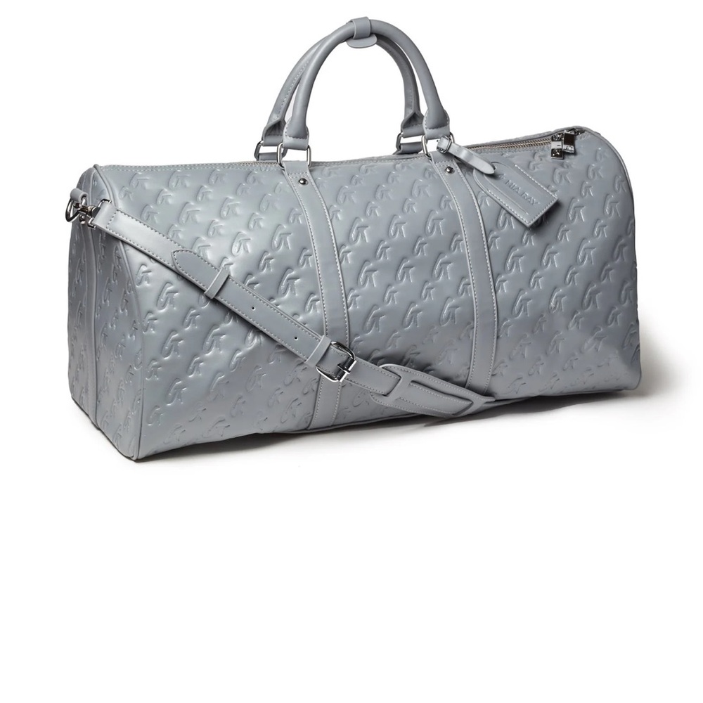 Stylish Gray Embossed Women's Travel Bag